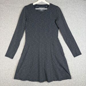 Toad & co windmere dress Small blue white pockets fit n flare outdoors gorpcore